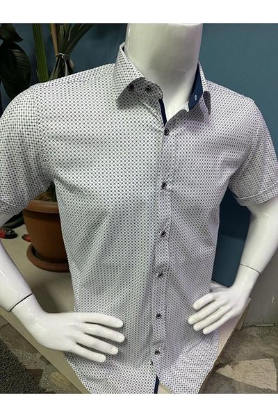 CLASSO Lycra Printed Short Sleeve Shirt