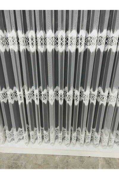 Emes Tül,Perde ZigZag,Tül,Sık Pile 1/3 SIk pileli,Nakışlı,desenli,mutfak,tülü...