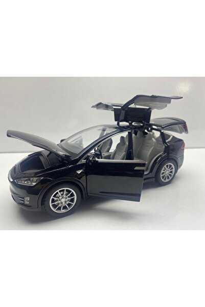 afreyz oyuncak Tesla Model X Diecast Metal Araba Model Araba 1:22 Sesli Işıkl...