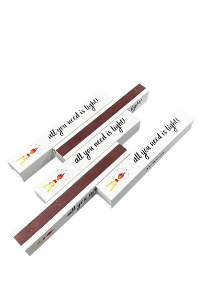 betonmall Renkli Dekoratif Uzun Kibrit Puro Kibriti 5' Li Paket