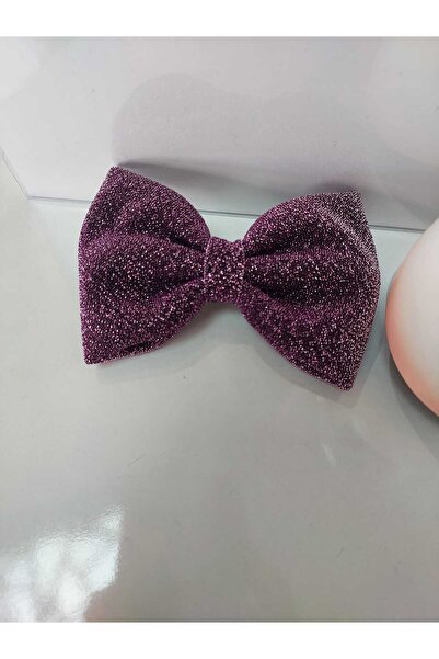 Minvallife مشبك معدني أوتوماتيكي مقاس 8 سم - قوس أرجواني لامع رمادي لامع