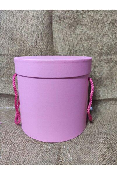 Stil Kutu Yuvarlak Silindir Kutu Pembe Silindir Kutu