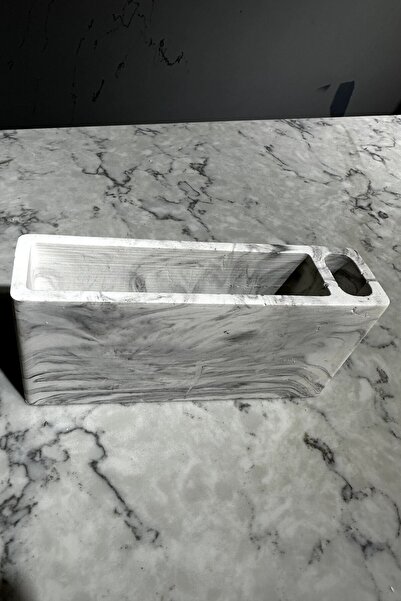 betonmall Marble Patterned Concrete Decorative Napkin Holder And Toothpick Holder Restaurant Cafe Restaurant