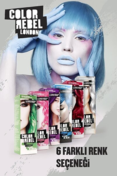COLOR REBEL Parabensiz & Amonyaksız Platinyum Grisi Geçici Saç Boyası