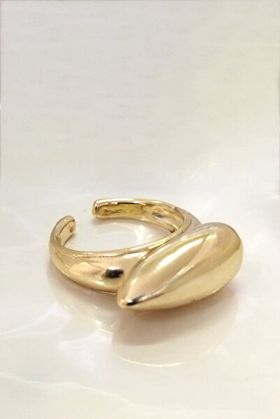 Glaren خاتم نسائي ذهبي اللون - مصمم