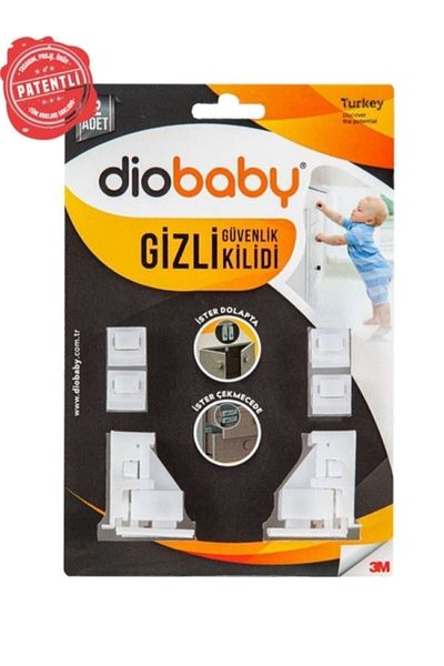 Diobaby 3 Hidden Security Child Lock - Cabinet and Drawer