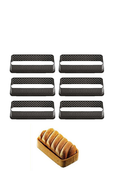 PASTRY PLANET Plastik Dikdörtgen Tart Kesici (6 Adet)