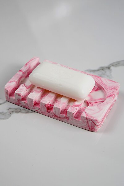 betonmall 8x13 см бетонна тоалетна с мраморен мотив - със сапунерка и отвод з...