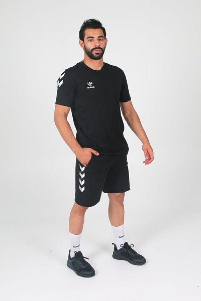 hummel Μπλουζάκι Armin Black Cotton Crew Neck
