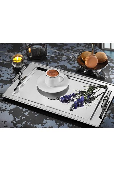 Tiamo 18/10 Stainless Steel Coffee Tray - 23 * 36.5 cm