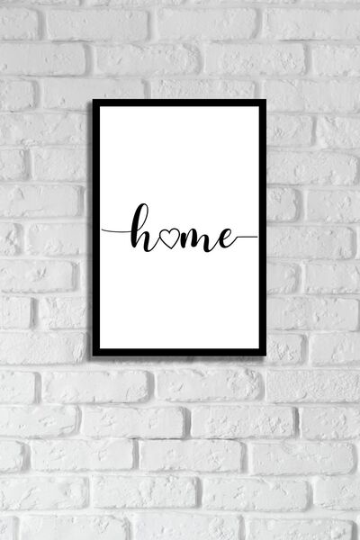 MH MiniHediye Tablou decorativ din lemn MDF cu aspect de rama cu scrisul Bon ...