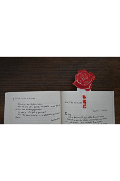 MOD10 İsme Özel Kitap Ayracı Gül