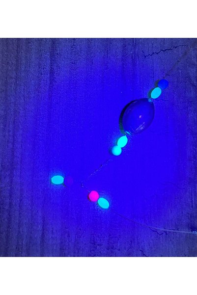 Fudo Hazır Glowlu 20 gram Kurşunlu Yılan Dili Olta Iğnesi Takımı 2 Numara