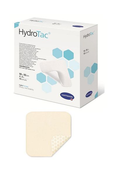 Hartmann Hydrotac Hydrogel Foam Wound Cover 10 X 10cm 10 Pieces