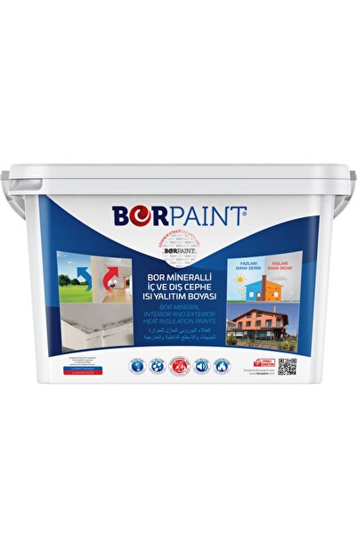BORPAİNT Iç Ve Dış Cephe Isı Yalıtım Boyası 10 Kg