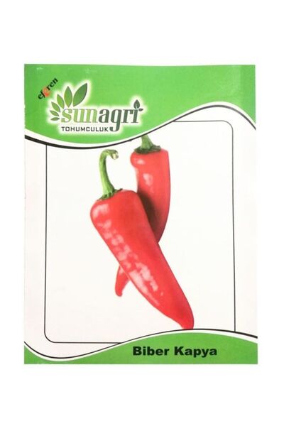 Sunagri Tohumculuk Biber Yağlık Kapya Salçalık Tohumu 5 gr  Ata Tohum )