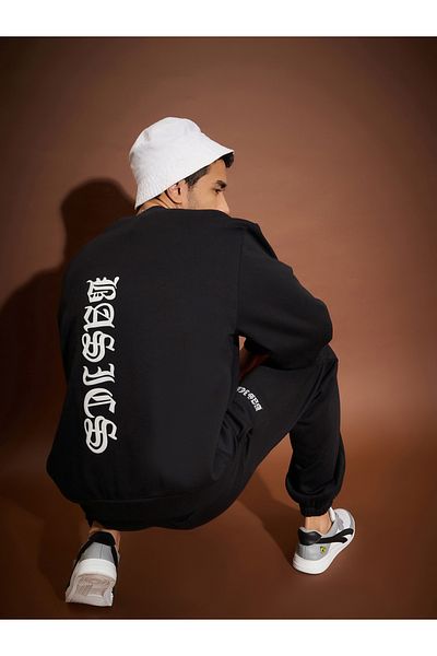 Mascln Sassafras By Styli Basic Print Oversized Sweatshirt