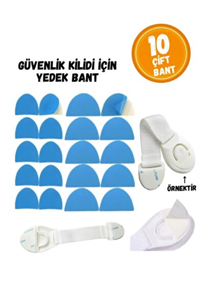 WAPPA 10 Çift Çocuk, Bebek Güvenlik Kilidi Için Çift Taraflı Yedek Bant