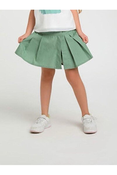 Escabel Fata - Fusta scurta cu talie plisata elastica