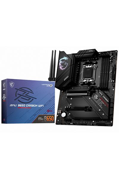 MSI Mpg B650 Carbon - WiFi AMD B650 Socket AM5 DDR5 6600 (OC) MHz ATX Gaming Motherboard