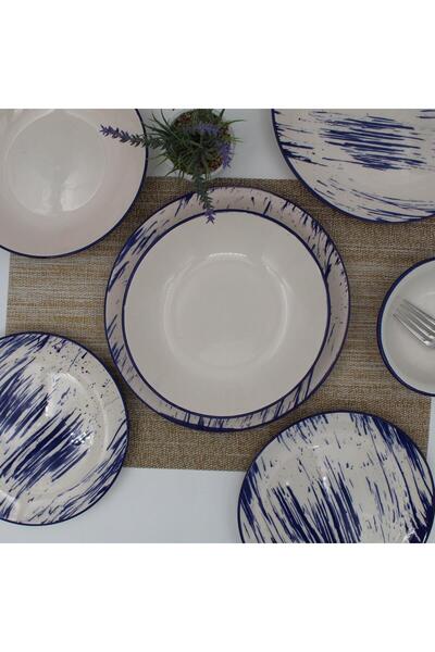 Arna Porselen Royal 48 Parça 12 Kişilik Yemek Takımı-Desenli