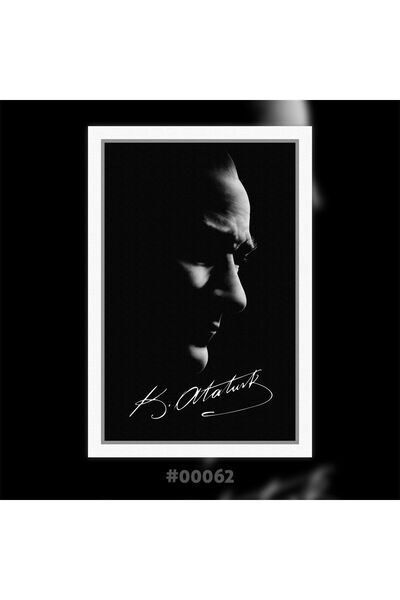 Plexit Atatürk Baskılı Ahşap Tablo