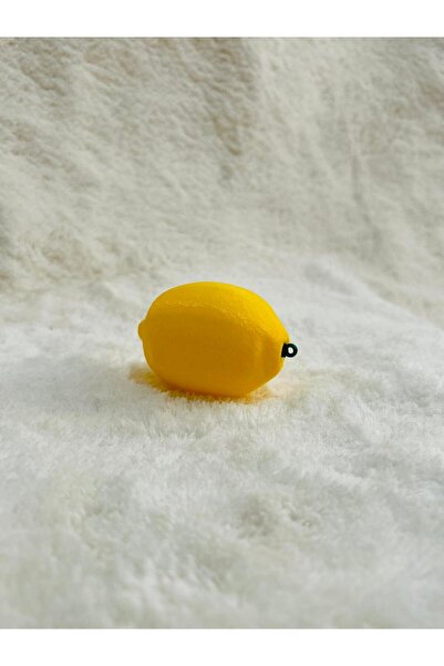 Aly Yapay Limon Meyvesi. Parlak,Doğal Ve Kaliteli.Halkalı Asılabilir Tasarım