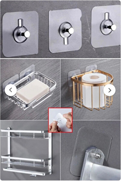 Life For You 3 قطع من خطافات الحائط - شماعة لولبية ذاتية اللصق لحمام المطبخ