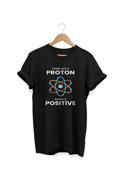 remonz Science Series Printed Oversize Βαμβακερό T-Shirt - Crew Neck, Large Size