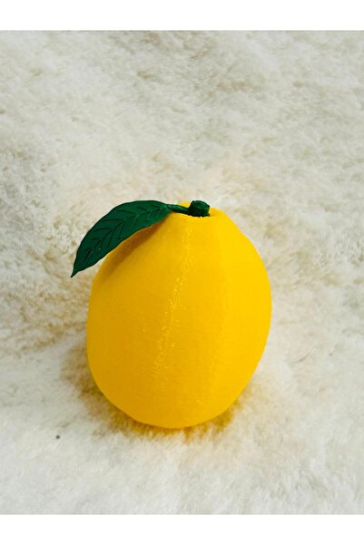 Aly Yapay Limon Meyvesi. Parlak,Doğal Ve Kaliteli.Yapraklı Dekoratif Tasarım.