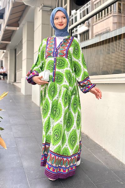 Gizce Jullia Green Dress - Stylish and Comfortable Design
