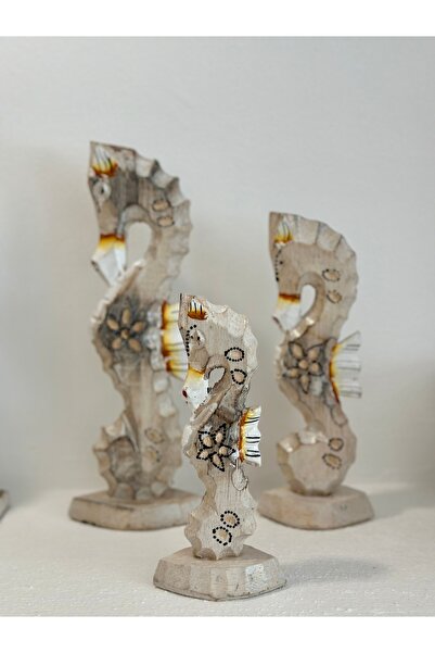 Sooboho&Soomood Sooboho 3'lü Ahşap Denizatı Biblo