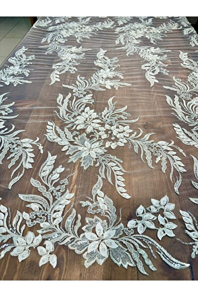 Metroteks Tekstil Metroteks TEKSTİL İŞLEMELİ GELİNLİK DANTEL KUMAŞ MT-280