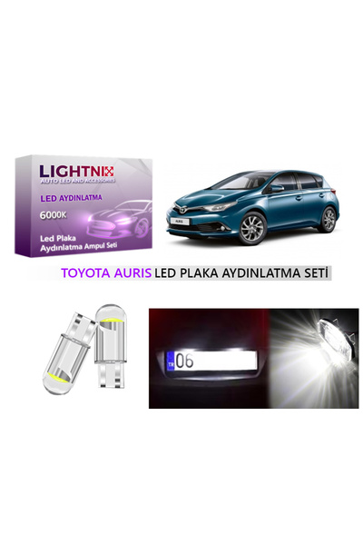 LIGHTNIX Toyota Auris T10 W5W LED Plaka Lambası Ampulü - Yüksek Parlaklık ve ...