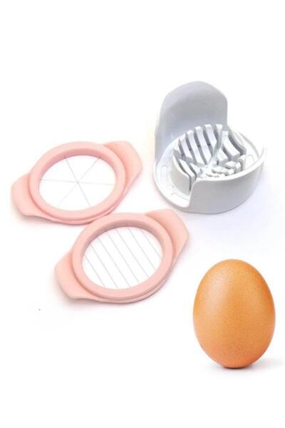 Tiesa Home Plastik Paslanmaz Kivi Çilek Haşlanmış Yumurta Dilimleyici Doğrayıcı