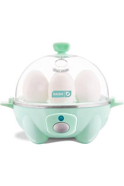 Dash Rapid Egg Cooker: 6 Egg Capacity, for Boiled, Poached, Scrambled or Omelettes, Auto Shut Off, Aqua