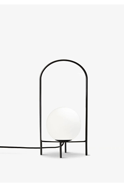 HOMİNG Black Metal Glass Homeing Moon Lampshade Table Lamp