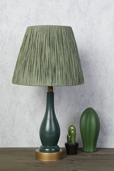 Hmydesign Pimenter Handmade - Khaki Green Wooden Lampshade