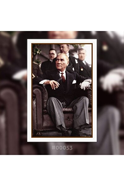 Plexit Atatürk Baskılı Ahşap Tablo