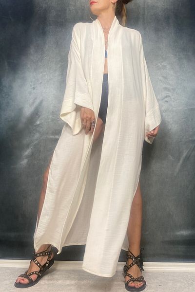 Quincey Plážové kimono z bambusové tkaniny