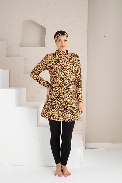 DONEX 1216 Πλήρως καλυμμένο μαγιό Lycra Hijab