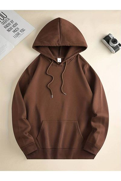 AMMA Unisex Oversize Χειμερινό φούτερ με κουκούλα - 3 κλωστές, εκτύπωση 'Sorry I Am Already Printed'