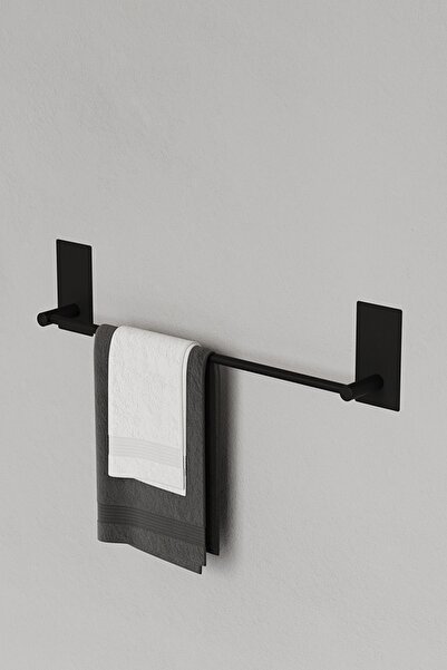 Zift Unique Siyah Paslanmaz Çelik Havlu Askılığı /ömür Boyu Paslanmaz Havlu A...