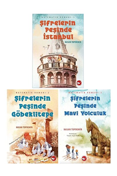 Beyaz Balina Yayınları Matematik Romanı Şifrelerin Peşinde 3 Kitap Set Hasan ...
