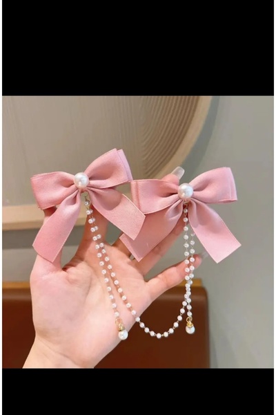 EMKSHOP Stylish Bow Pearl Detailed Buckle