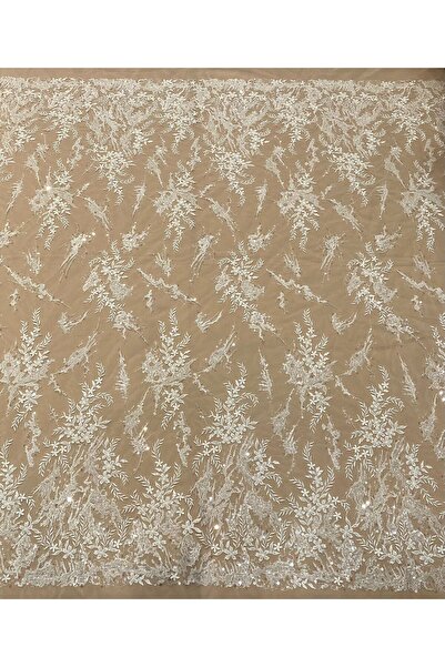 Metroteks Tekstil ÖZEL  EL İŞLEMELİ GELİNLİK DANTEL KUMAŞ MT018