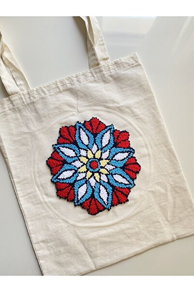 Hobihanem Tuhafiye El Yapımı Desenli Punch Çanta