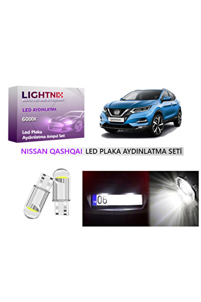 LIGHTNIX Nissan Qashqai T10 W5W LED Plaka Lambası Ampulü - Yüksek Parlaklık v...