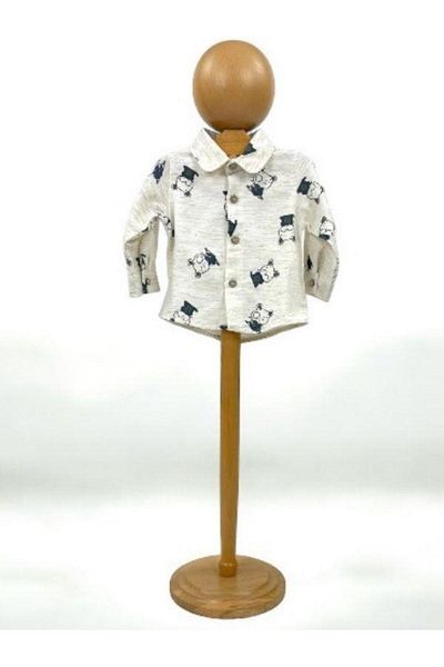 Cantoy 4-Piece Bow Tie Suspender Shirt and Trousers Set for Baby Boy