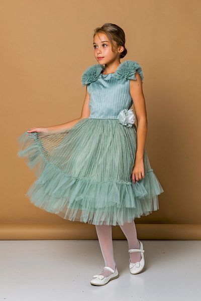 My Hanne Frilly Shoulder Detailed Evening Dress 2239